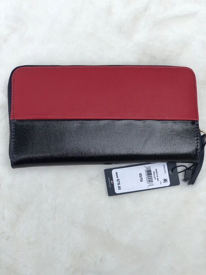 Бумажник Tommy Hilfiger многоцветный на молнии вокруг большой - Изображение 2 из 4