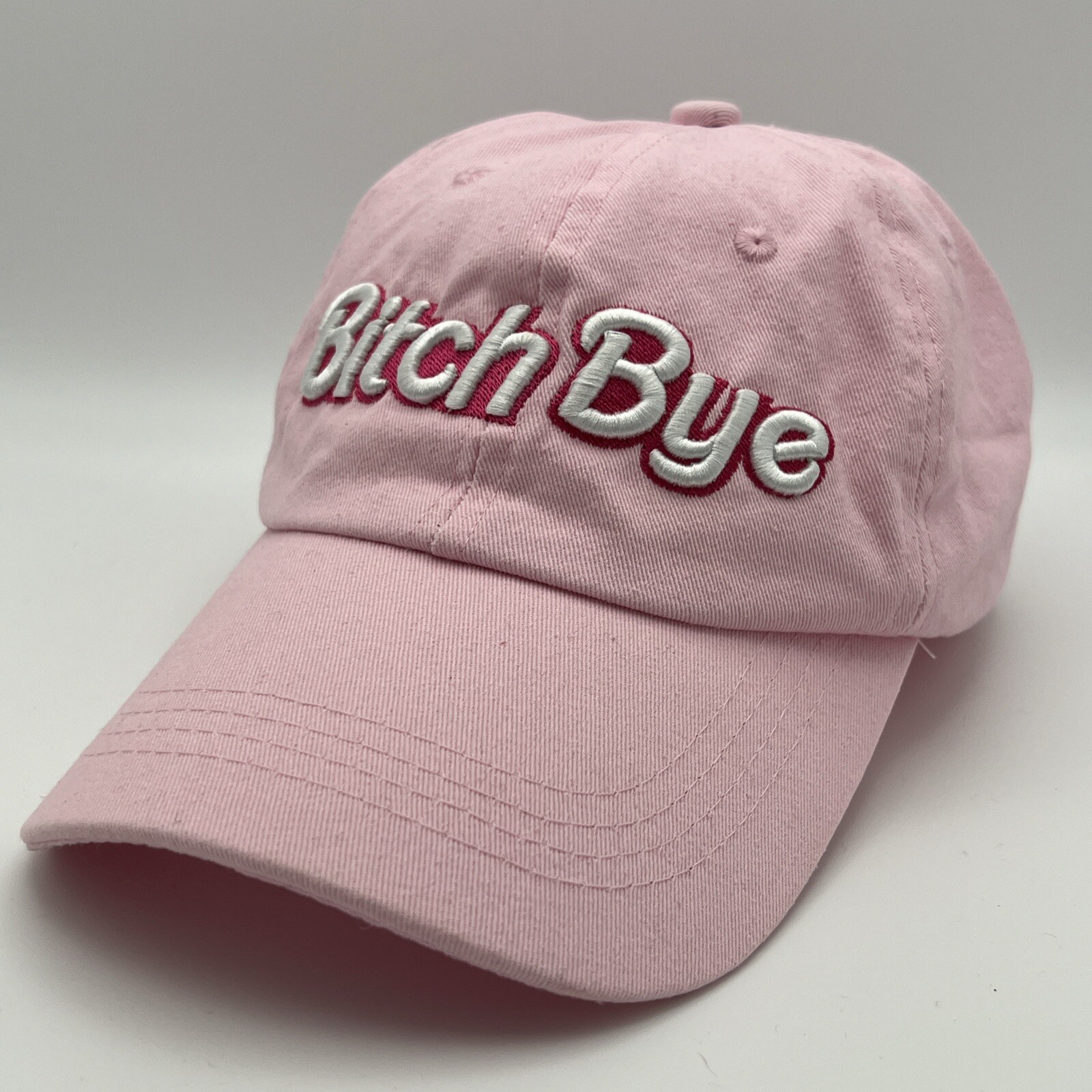 Pink Bitch Bye Adjustable Strapback Cap Hat Rue 21 Adult Barbie Pink