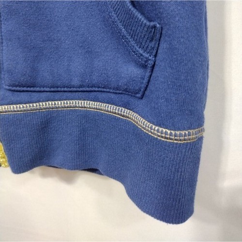 Juicy Couture Hooded Zip Up Jacket Girls 8/10 Blue Boho Retro 90s Y2K Casual - Picture 5 of 8