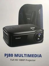 iDeaPLAY PJ80 1080P FHD Native Resolution Home Theater Projector New