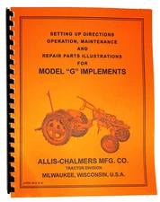 High Quality! Allis Chalmers G Implement Operator Service Parts Manual