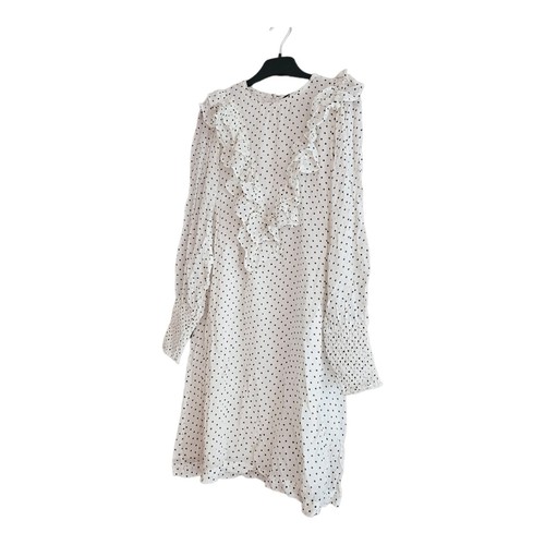 NEW Ganni Rometty ruffle dress white size FR 36 (S) georgette BNWT $275 - Picture 5 of 16