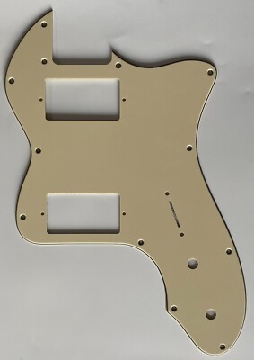 For Fit Fender Telecaster '72 Thinline PAF Guitar Pickguard 3 Ply Vintage Yellow