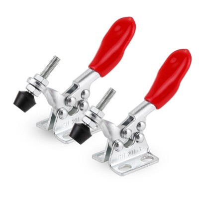 2PCS GH-201A Toggle Clamp Holding Capacity 27KG Quick Release Hand Clip Tool