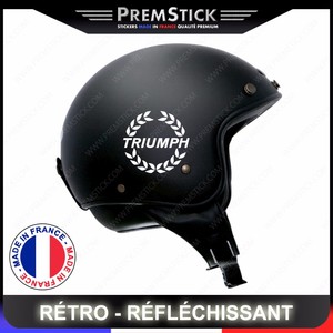 Kit 4 Stickers Retro Reflective Triumph Motorcycle Helmet Sticker Ref1 Ebay