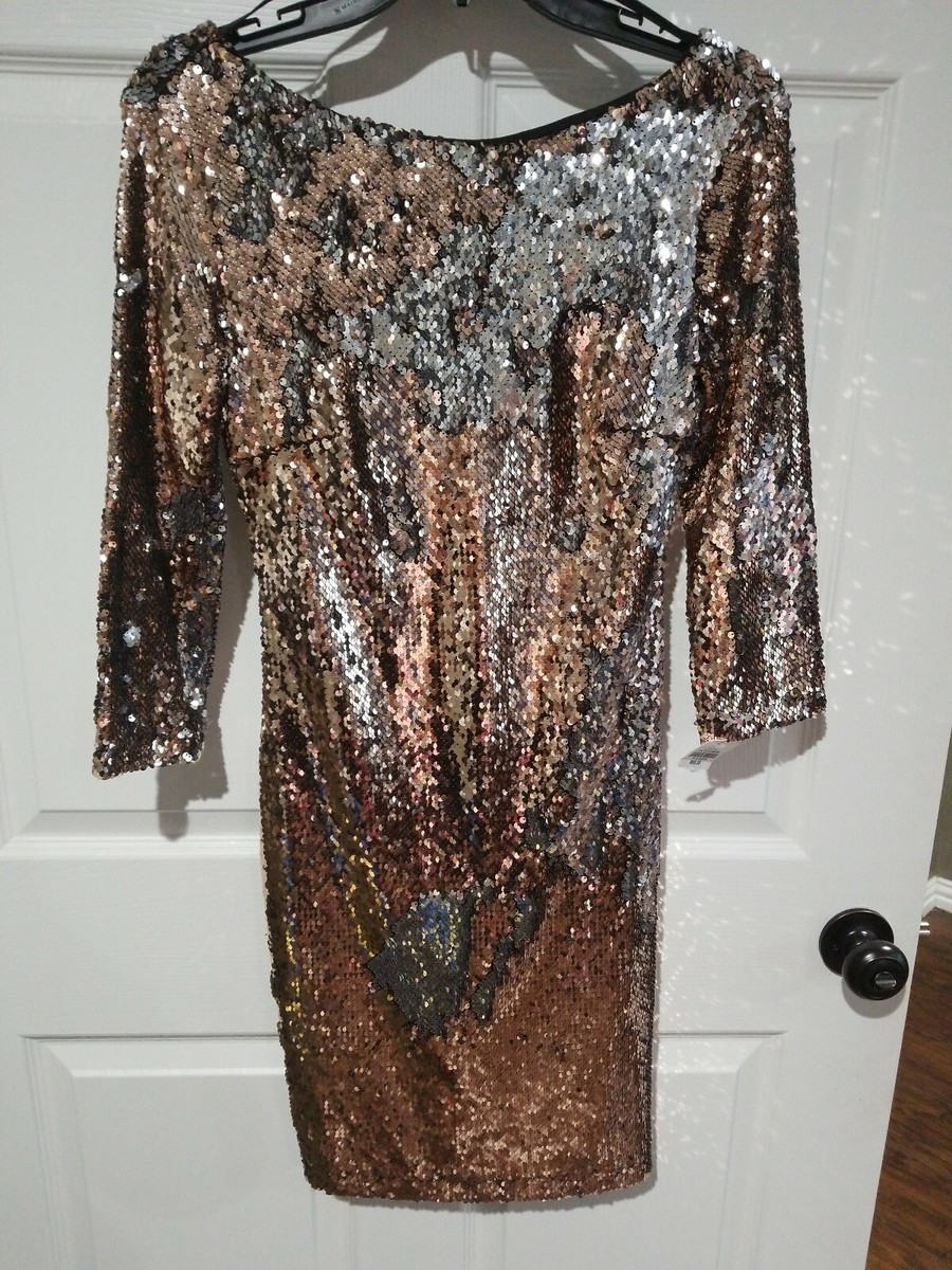 Premier Amour Sequins Glitter Bodycon Dress Long Sleeve Mini Dress 89.00 value eBay