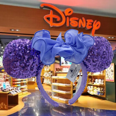 Minnie Ears Headband Collection Purple Hydrangea Blue Iris Disney Parks Minnie Ears Headband Collection Purple Hydrangea Blue Iris  main image 2