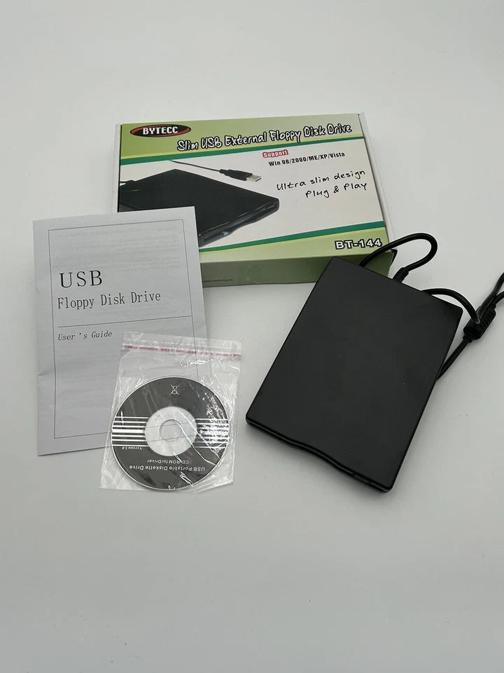 BYTECC BT-144 Slim USB 12Mbps Wired Portable External Floppy Disk Drive EUC - Image 4 of 4