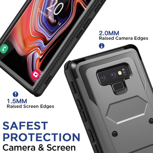 Für Samsung Galaxy Note 9 Stoßfeste Hülle Robust Cover / Privacy Hartglas - Bild 33 von 54