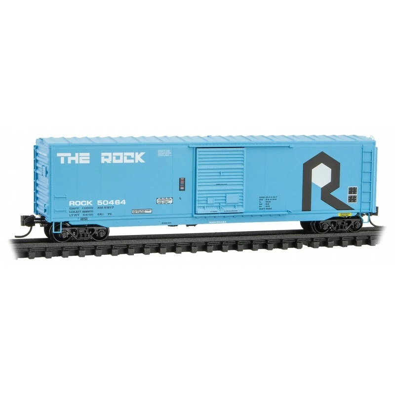 N Scale 50' Standard Box Car, Single Door - Rock Island #50464 - MTL #07700280 - Image 2 of 2