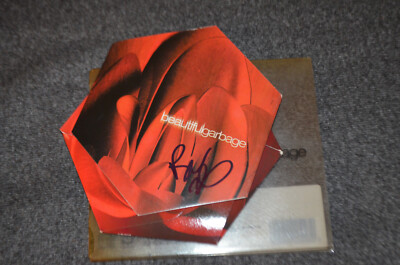 BUTCH VIG  signed Autogramm  In Person CD COVER GARBAGE NIRVANA Beautiful