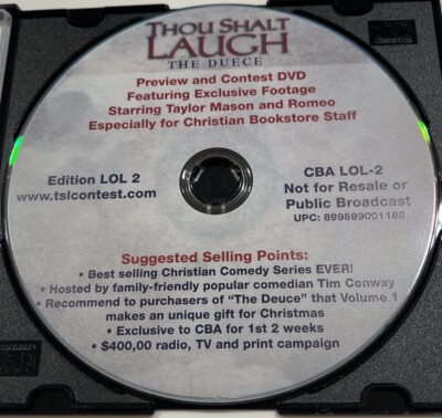 PROMO In-Store DVD w/Tim Conway  Thou Shalt Laugh 2  w/Excl Taylor Mason Footage