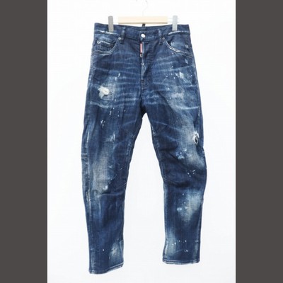 Dsquared DSQUARED2 21SS DARK WASH 2 COMBAT JEANS SKINNY DENIM 