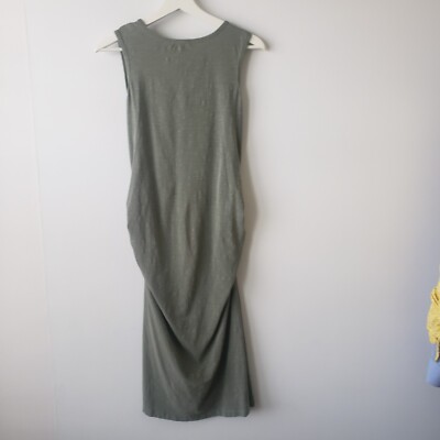 Sundry women's Tank Dress size S Sage Green Sleeveless side Knotted midi |  eBay