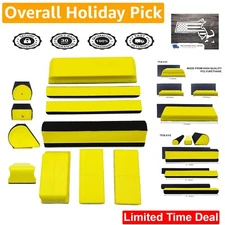 High-Performance Yellow 7pcs Hand Sanding Block Set - Auto Body and Paint Shops