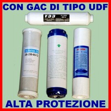 1 KIT FILTRI x4 FILTRI DEPURATORE ACQUA PURIFICATORE AD OSMOSI INVERSA MOD. 720
