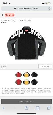 Supreme Shoulder Logo Track Jacket DS Black Medium | eBay Supreme Shoulder Logo Track Jacket DS Black Medium | eBay
