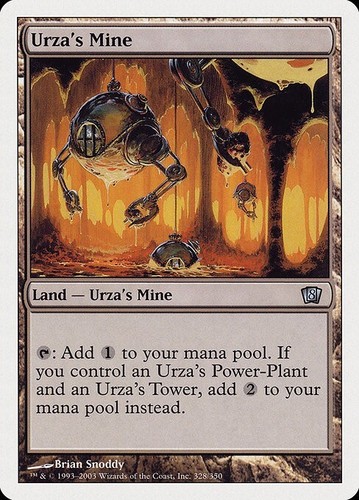 1x FOIL Urza's Tower x1 * * 8th Edition MTG VLP-NM Very Light Play