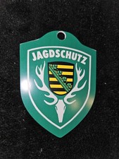 JAGDSCHUTZ SACHSEN Schild für Windschutzscheibe Einsatzschild Ohne Saugnapf