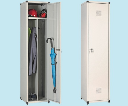 ARMADIO SPOGLIATOIO IN METALLO BRICO 7G cm. 43x44x183h