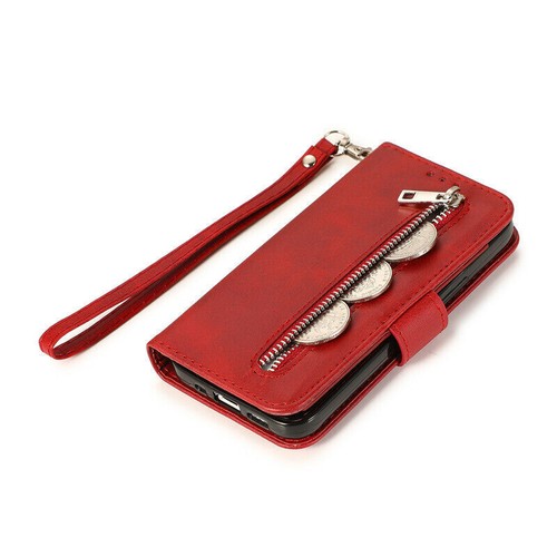 Zipper Wallet Leather Flip Phone Case For iPhone 14 13 12 11 Pro Max XR XS 7 8 - Picture 53 of 57