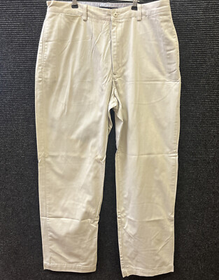  TOMMY HILFIGER Straight Leg Khaki Casual Chino Pants 36/32 Few Small Stains