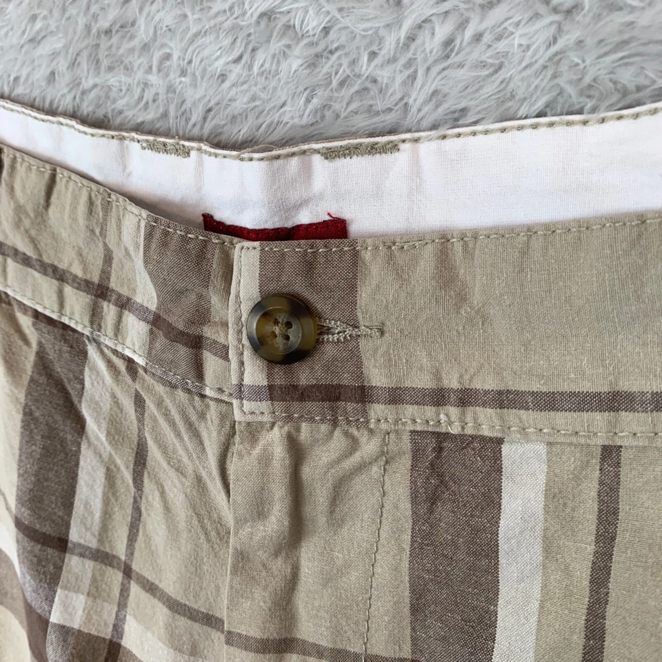 Pantalones cortos de trabajo Merona Check Cargo de algodón para hombre talla 36 Foto 3 de 4