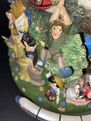 Disney World Magic Kingdom Snow Globe Musical Working 4 Parks One World Monorail - Picture 9 of 9