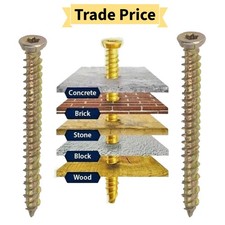 Timco Multi Fix Concrete Screw Window Door Frame Fixing UPVC Masonry Block Boxed