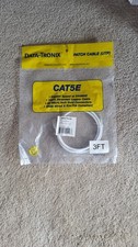 DATA-TRONIX DT-C5PCP3WH 3 FOOT WHITE PATCH CORD CAT 5E