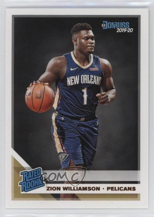 2019-20 Panini Donruss Rated Rookie Zion Williamson #201 00li