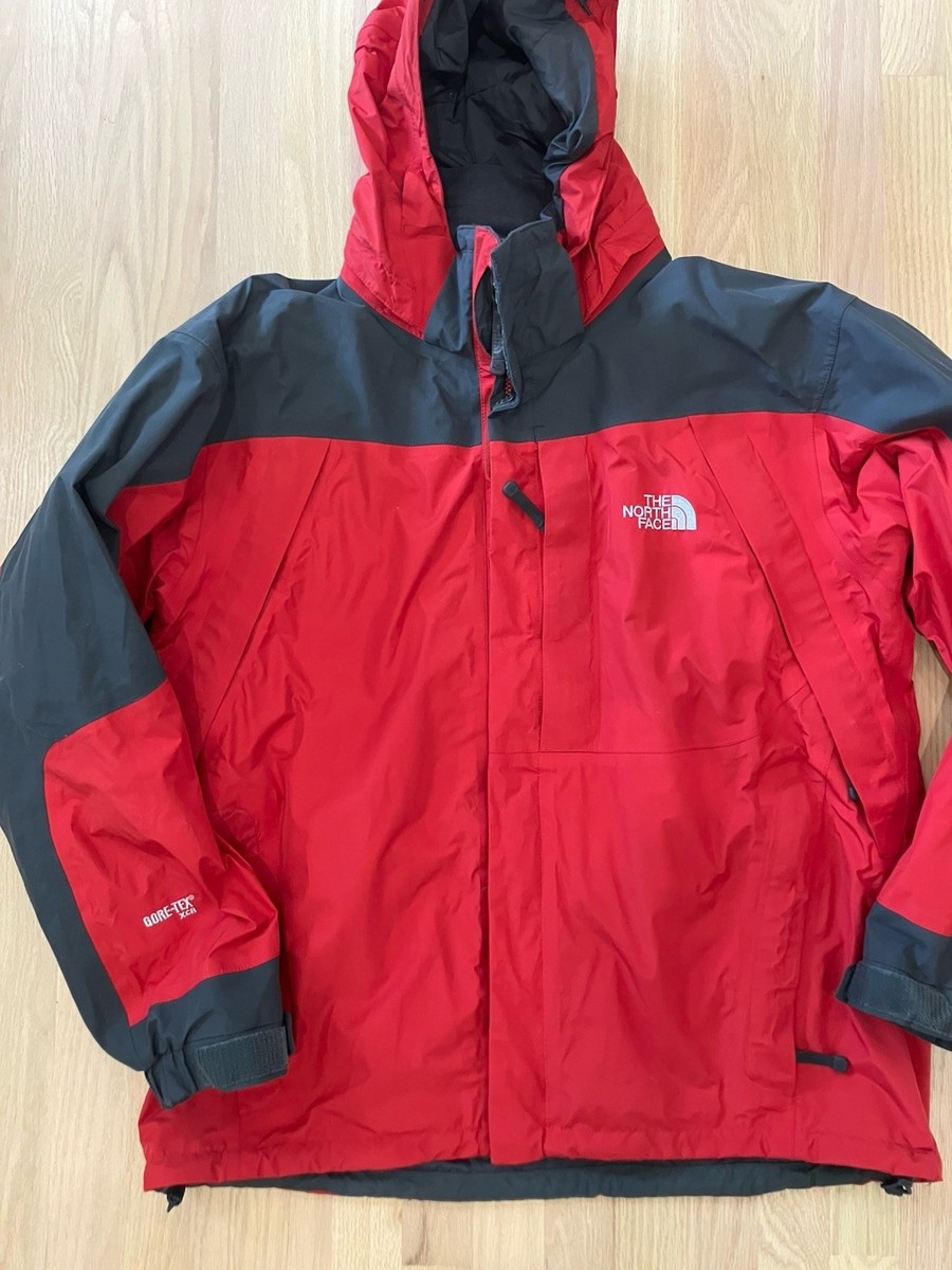 THE NORTH FACE Jacket Mens XL Red Grey Summit Series Gore