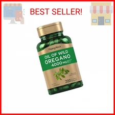 Piping Rock Oregano Oil Capsules 4000mg | 200 Pills | Herbal Extract Supplement 