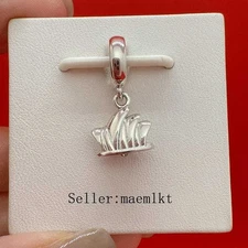 New 925 sterling silver Sydney Opera House Dangle Charm,Charm for bracelet,
