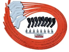 Ton's Orange 42" 8mm Ceramic Spark Plug Wires LS LT Coil kit LSX LS1 LS2 LS3 LQ9