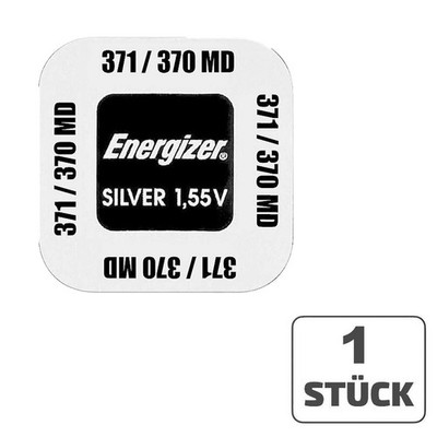 1x Energizer 371 / 370 Knopfzellen Uhrenbatterie Silberoxid SR69 SR920 AG6