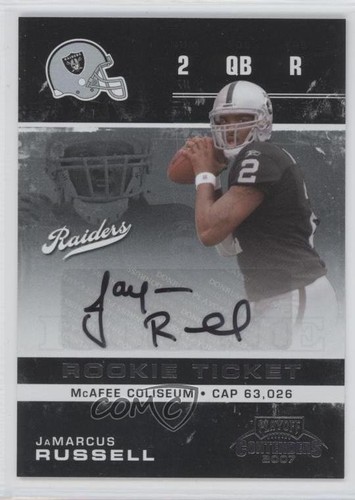JaMarcus Russell [Autograph] #162 2007 Playoff Contenders card
