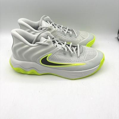 Nike Giannis Immortality 4 Basketball Mens Light Silver Volt Size 10 FQ3680-007