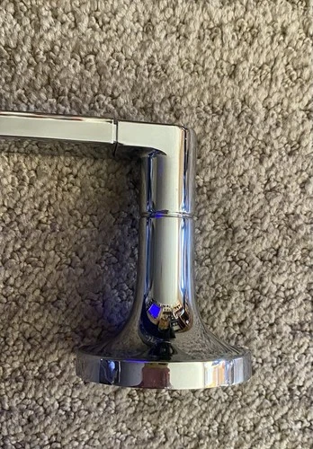 Signature Hardware 24" Lentz Towel Bar Polished Chrome SHLZ24TBCP - Picture 2 of 9