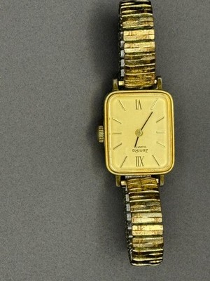 VINTAGE LUXURY RECTANGLE GOLD PLATED GERMAN WATCH''ZENTRA''