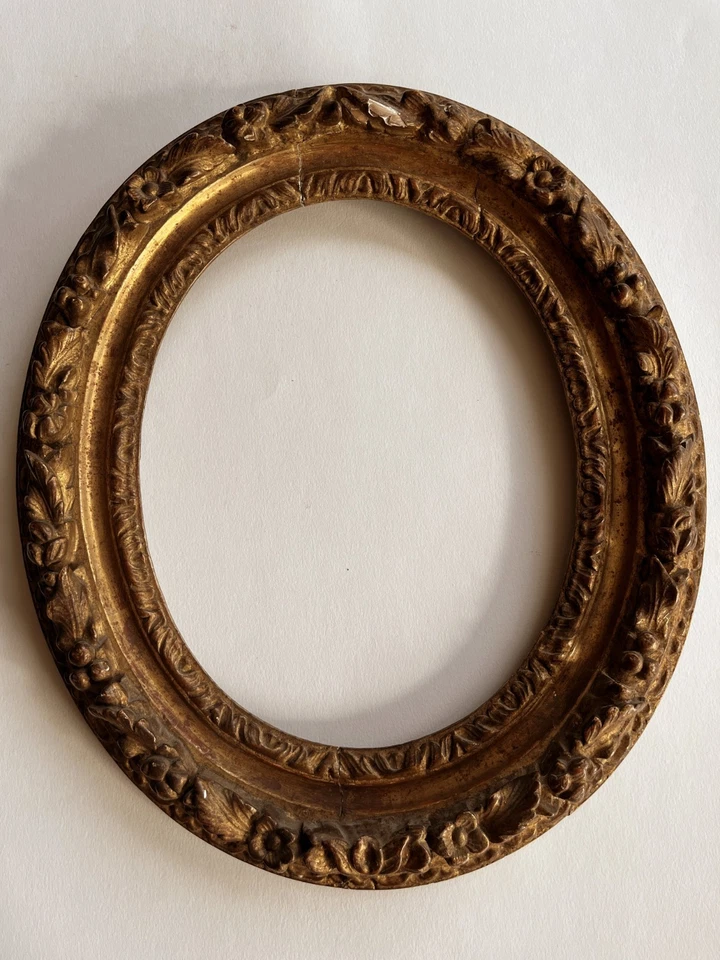 CADRE EN BOIS SCULPTE DORE EPOQUE XVIII SIECLE 18TH CARVED WOOD GILT FRAME - Photo 2/4