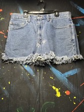 Custom Well Worn Mens 34 Levi Cutoff Jean Shorts