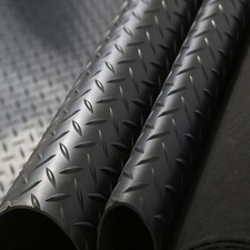 jxgzyy Diamond Plate Rubber Flooring Rolls 16.5 x3.3 Ft x 3 mm Heavy Duty Gar...
