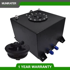 5 Gallon Coated Aluminum Fuel Cell Gas Tank & Level Sender Racing/drifting 20L