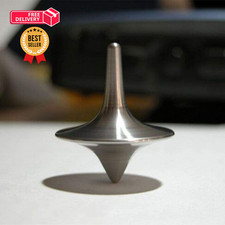 Accurate Spinning Top,Portable Precision Metal Spinner Top standard, Silver