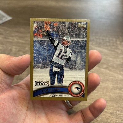 2011 Topps Football Tom Brady Gold # d /2011 MVP