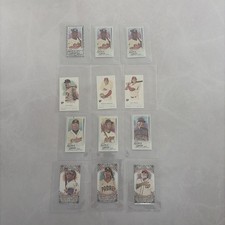 Lot Of 12 Topps Allen & Ginter Mini Baseball Cards - Sanders Lofton Thome Lindor