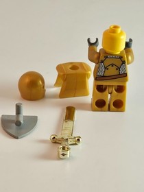 LEGO Castle Gold Knight cas415 Fantasy Era 7079 Minifigure Incomplete