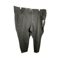 Ava  Viv Women's High Rise Skinny Comfort Waist Black Pants Size 26