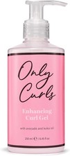 Only Curls Enhancing Curl Gel, 250ml, Curly Hair Product, Curl Enhancer & Frizz